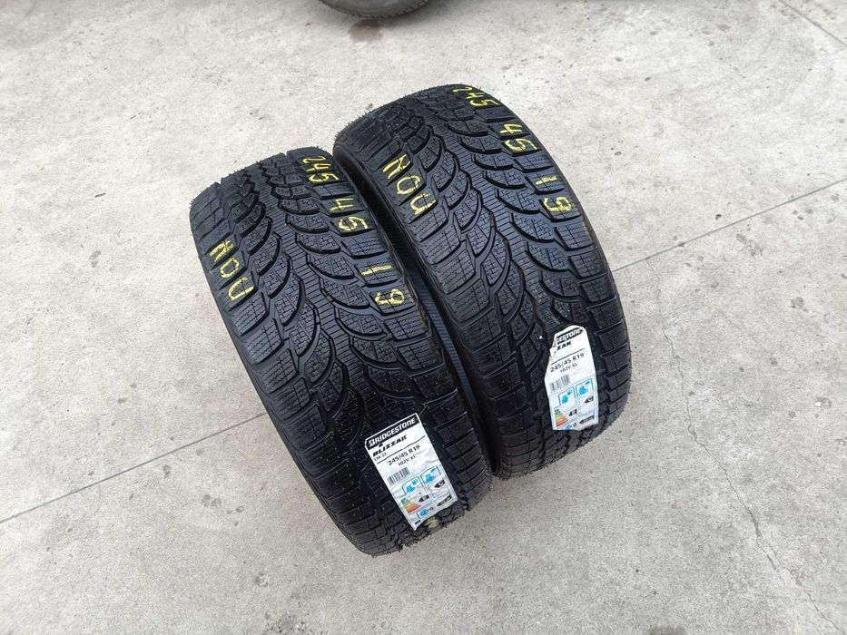 Doua anvelope noi de iarna 245 45 19 bridgestone blizzak LM 32