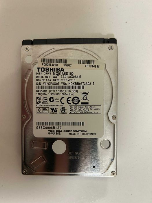 Твърд диск Toshiba MQ01ABD100 HDD 1TB