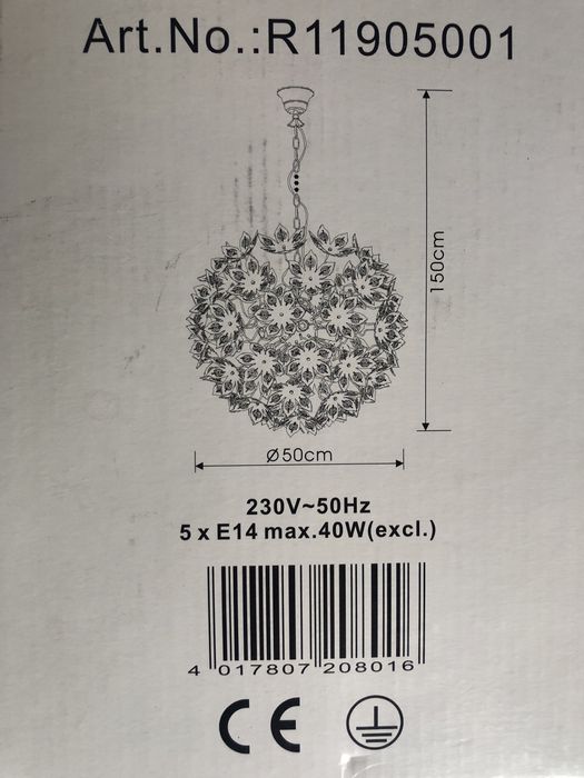 Pendul snowball cu flori