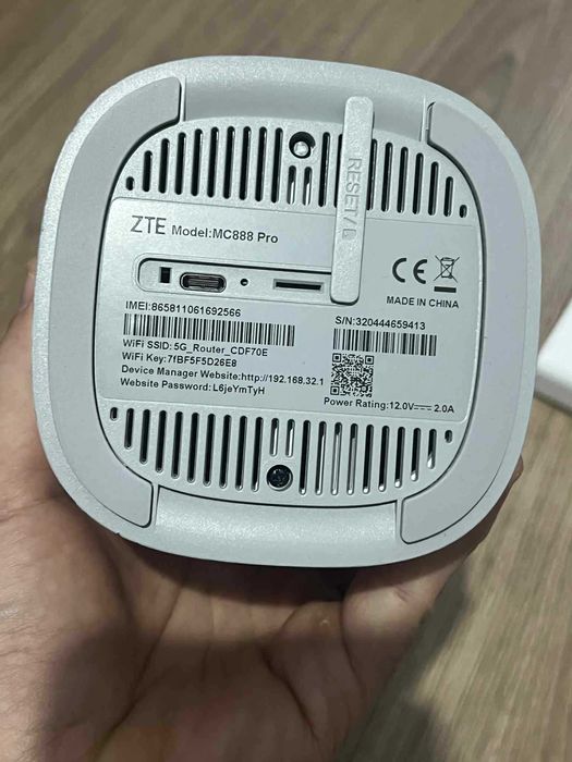 Router modem sim 5G+ ZTE MC888 Pro,Wi-Fi 6 Mesh,2.4/5 GHz Liber retea