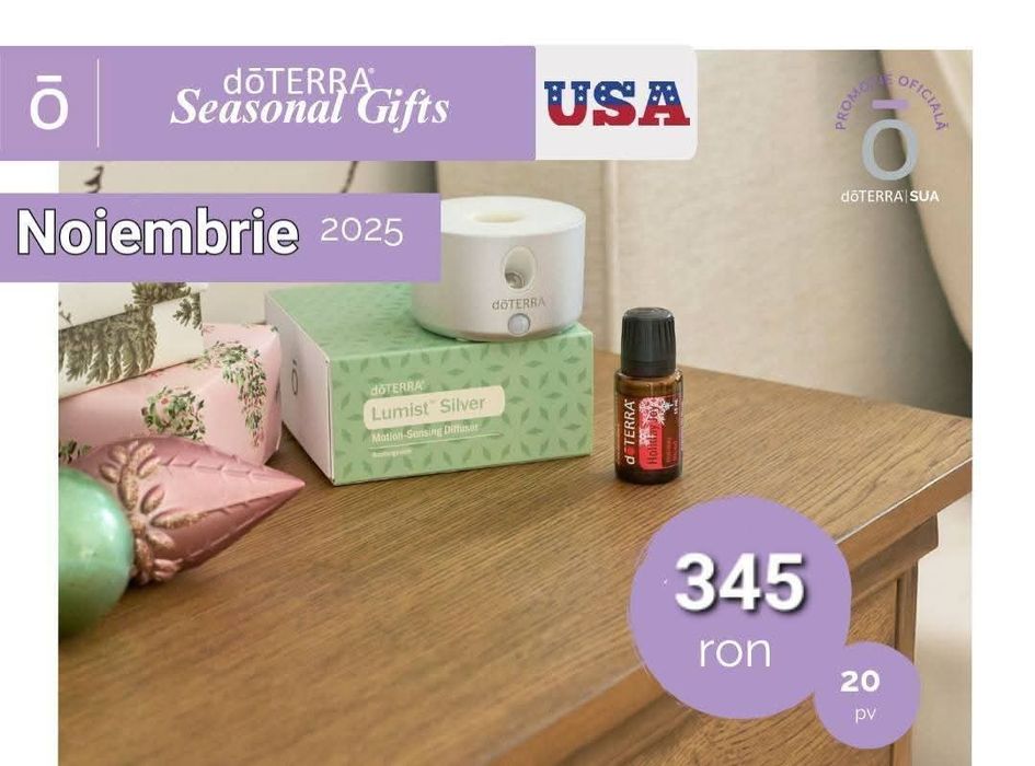 Difuzor Lumist cu Holiday Joy 15 ml doTERRA SUA