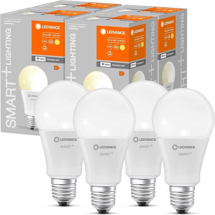 Смарт крушка Ledvance SMART+14W/100w E27 1521lm A60/2700K dimmer wi-fi