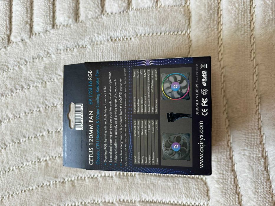 Ventilator PC Aqirys Cetus 120mm ARGB – nou, sigilat