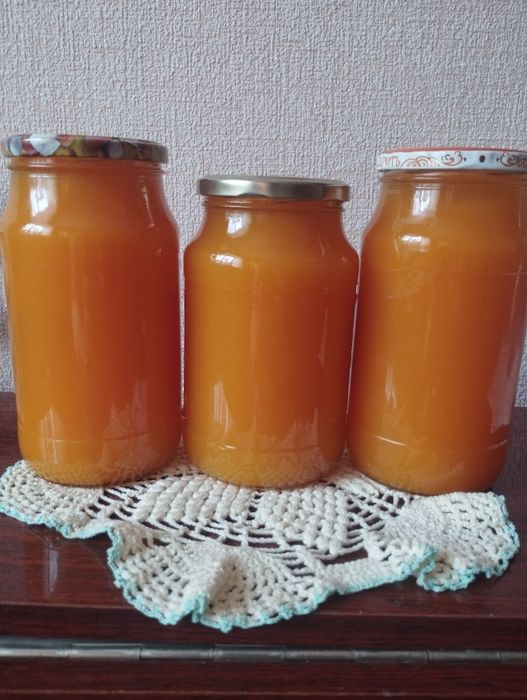 Тыквенный сок домашний.