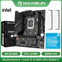 Intel Core i3 12100f, B760M, 16GB ddr4 3200