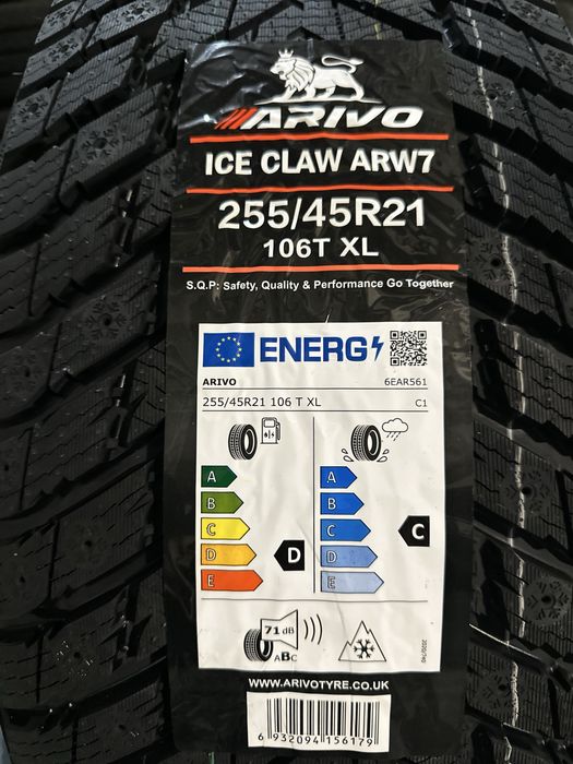 Нови зимни гуми ARIVO ARW7 255/45R21 106T XL НОВ DOT БОРД 2554521