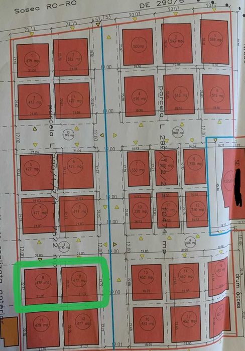 Teren de vanzare zona Steaua de Mare (955 mp)