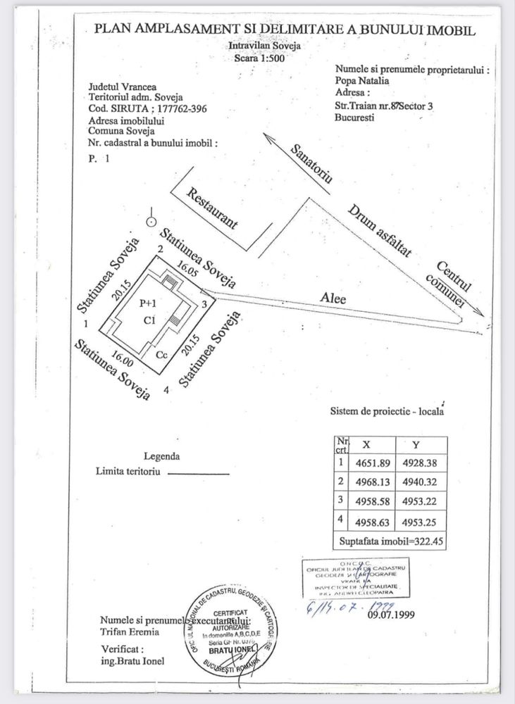 Casa de vânzare in stațiunea Soveja jud.Vrancea