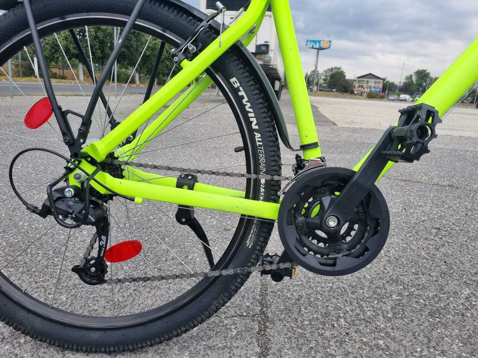 Rockrider ST100 XL, roti 27.5 cu portbagaj si aparatoare incluse