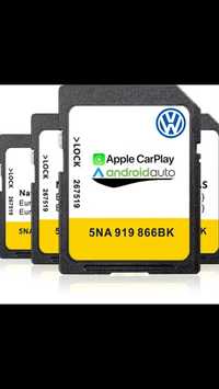 Carplay/AndroidAuto la Distanta Vw, Skoda, Passat, Golf7, Tiguan, SD