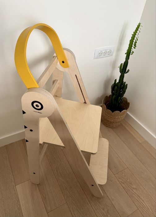 Turn de invatare pliabil MamaToyz Learning Tower din lemn