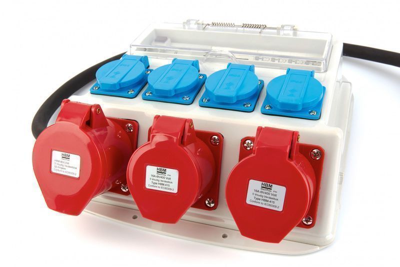 Преносима кутия за дистрибуция и защита 3х400v 4х230v ip44