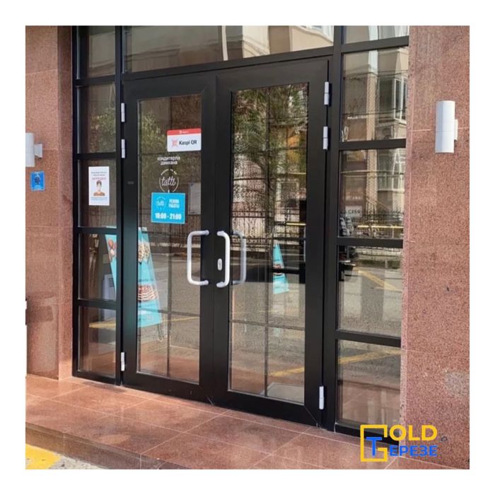 Алюминиевы и пластиковые окна, двери, офисные перегородки и витражи.