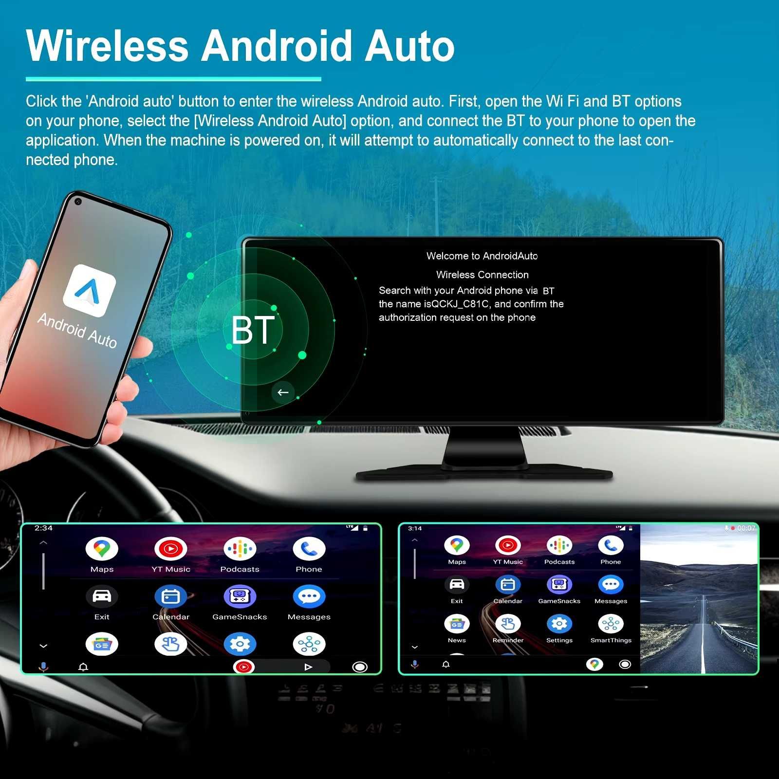 Монитор за кола автомобил CarPlay Android auto Навигация мултимедия