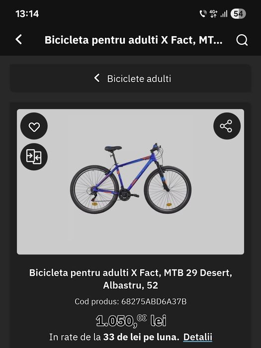 De vanzare bicicleta Desert X-Fact