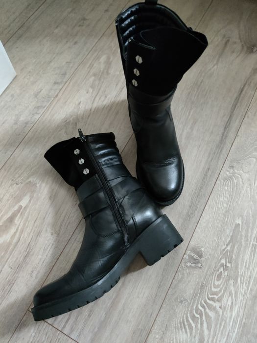 Cizme dama piele negre 37