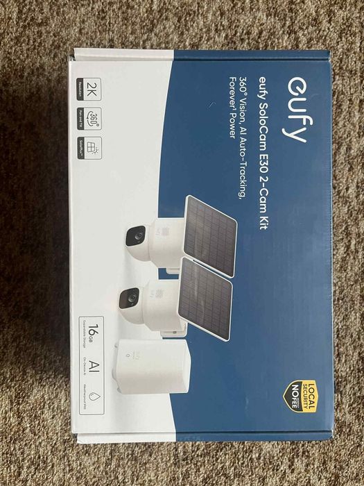 Eufy SoloCam E30 2-Cam Kit - Нов комплект без гаранция