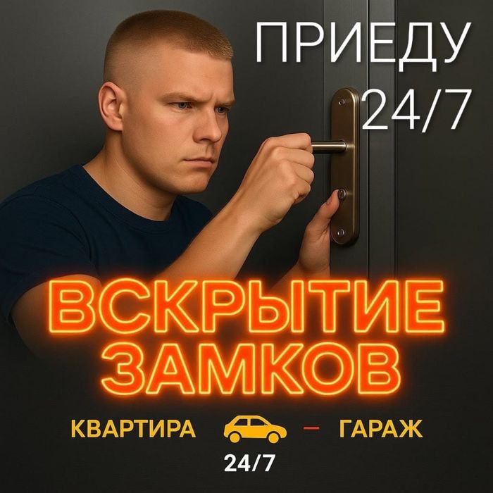 Срочно вскрою замок любой двери или авто без поломки и следов 24/7