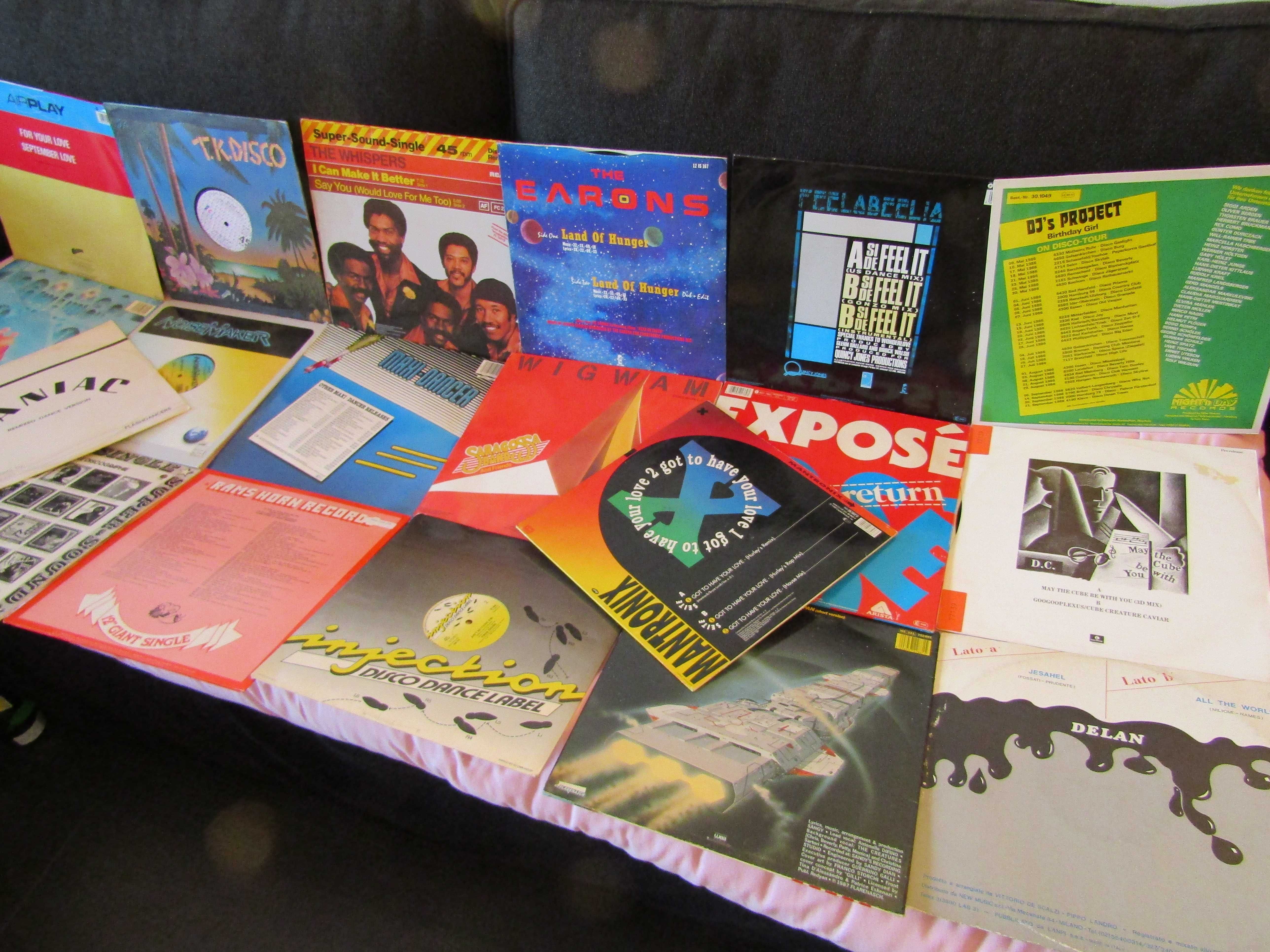 Lot 20 Discuri Vinil Maxi Disco House 1977/2001 Colectare Testa VG+
