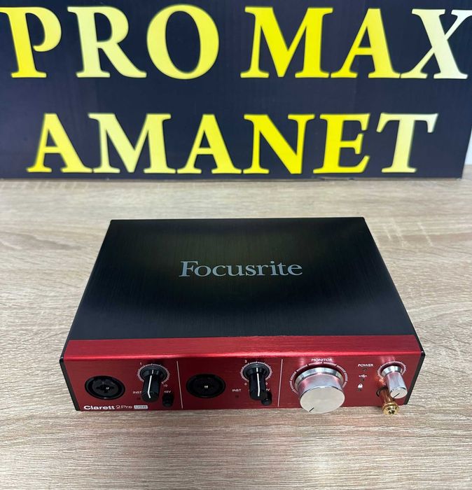 Interfata audio Focusrite Clarett 2Pre USB ProMax Amanet