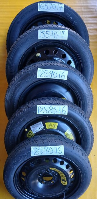 Roată rezervă slim 5x108 4x108 Ford Peugeot Citroen R15 R16 R17 R18