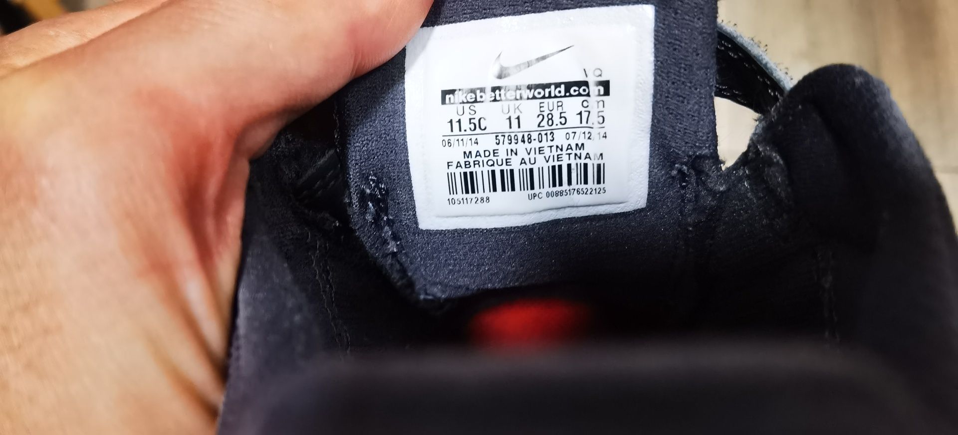 Adidași copii Nike mărimea 28.5  interior 18.7 cm