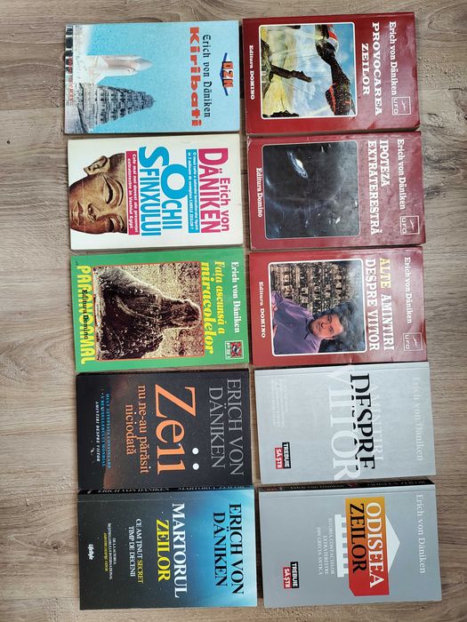 Erich Von Daniken – 10 titluri (ezoterism) + 4 de Ch. Berlitz (bonus)