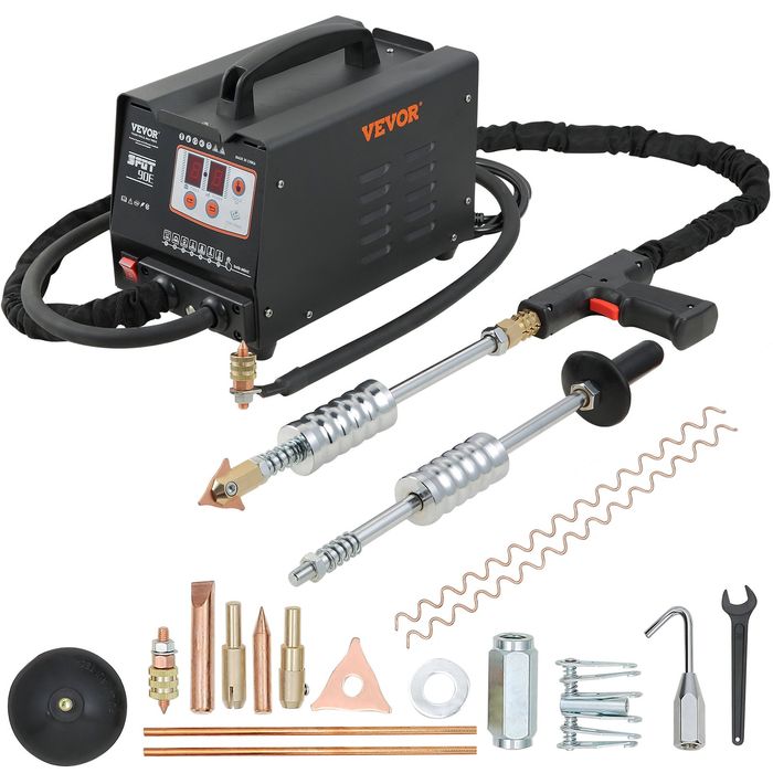 Kit Reparare Caroserie Auto cu Spot Welder si Ciocan