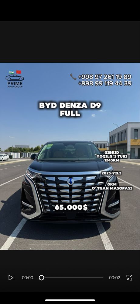 BYD Denza D9 full