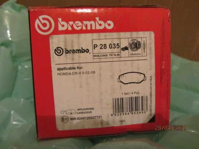 Предни спирачни дискове Brembo за Honda CRV II