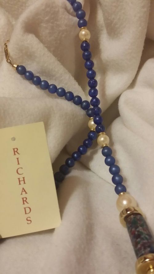 Colier Richards din perle și mărgele, mărimea 12 / 80 cm