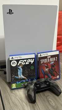Playstation 5 la pachet cu Spider man 2, Ea fc 24 si controller ps5