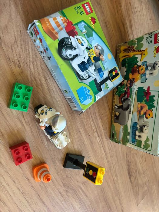 Лего Дупло Зоологическа градина и Полицай с мотор+Пъзел с "умна" дъска