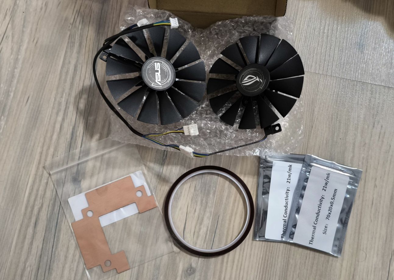 Ремонтен комплект за охладител на видеокарта Asus RX470/RX590