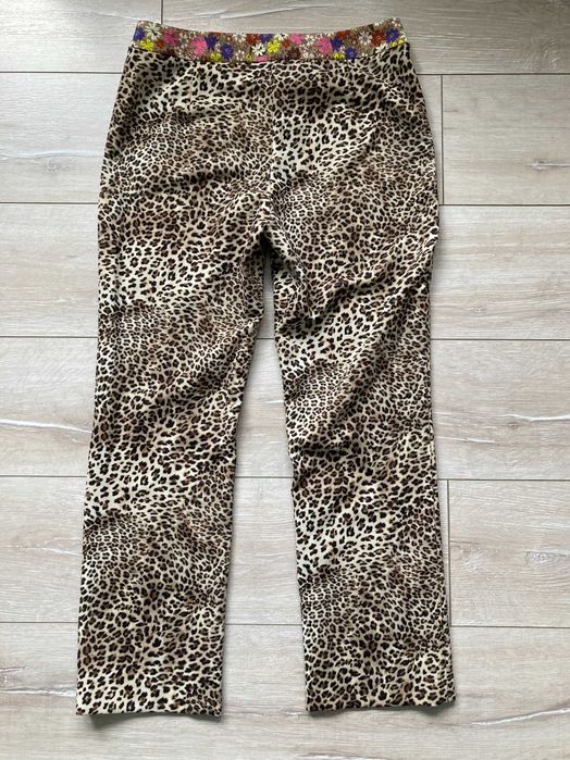 Marc Cain Animal Print leopard pants женски панталон панталони N4