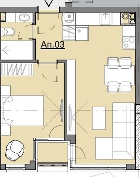 Продава се Двустаен апартамент в София, Малинова долина - 57 кв.м за 2390 €/кв.м - Снимка #2