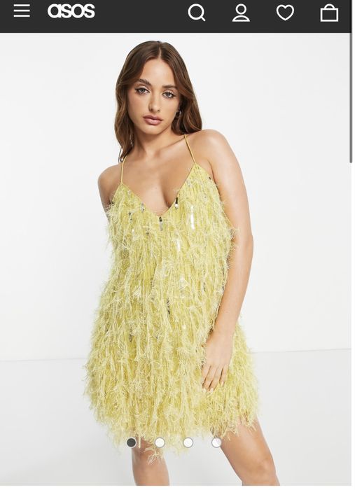 Rochii / Rochie Asos bijuterie cu paiete pietre aplicatii