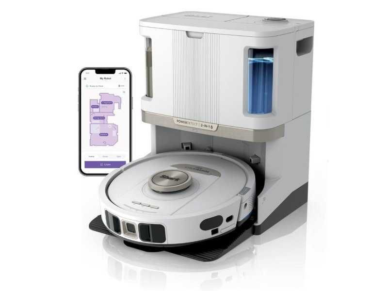 Робот Прахосмукачка Shark PowerDetect NeverTouch AV2800ZEEUWH, Бял
