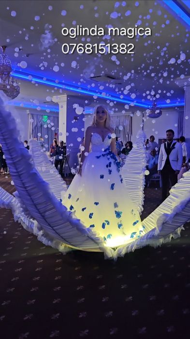 Artificii rotative,laser dans,baloane fum,Cabina foto,Oglinda,bar,sori