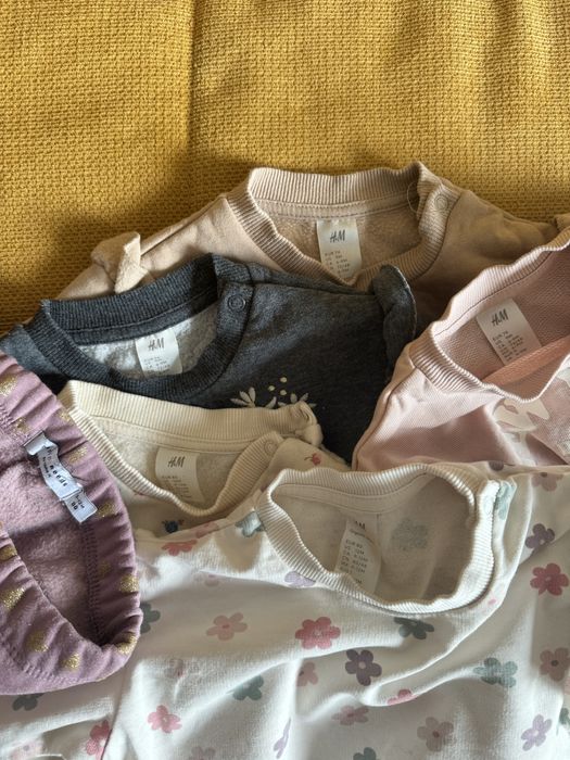 ЛОТ зимни бебешки дрешки за момиче 6-12 месеца NAME IT, H&M