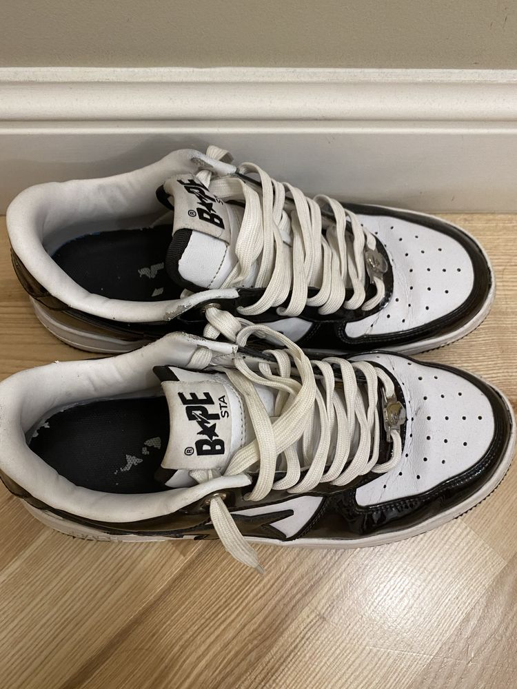 Bapesta Black And White 42