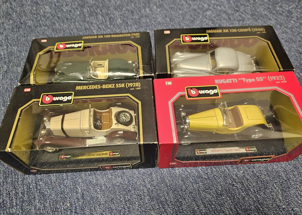 Colectie 4x Bburago Machete Metal Die-cast de colectie, anii '80 '90