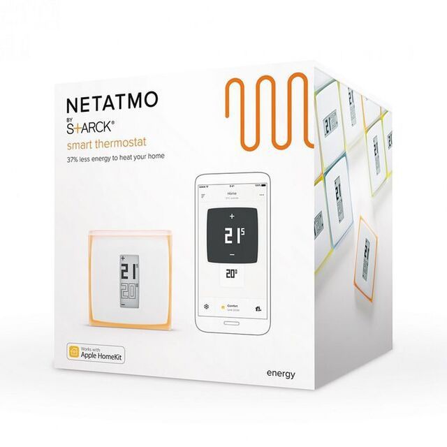 Термостат за локално отопление Legrand Netatmo S+Arck NTH01-EN-EU