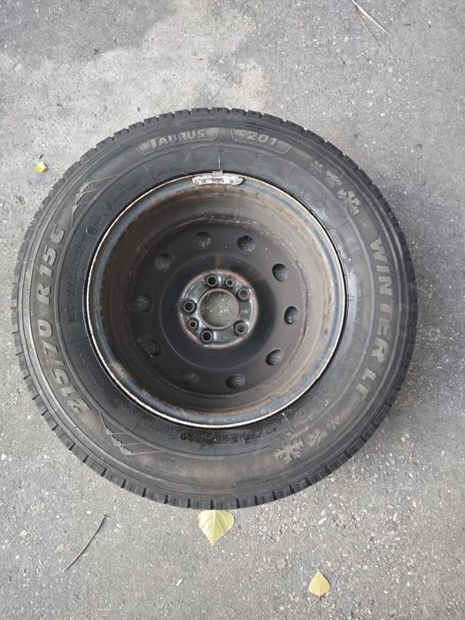 Janta otel originala Fiat Ducato cu anvelopa iarna 215/70/15C, DOT3721