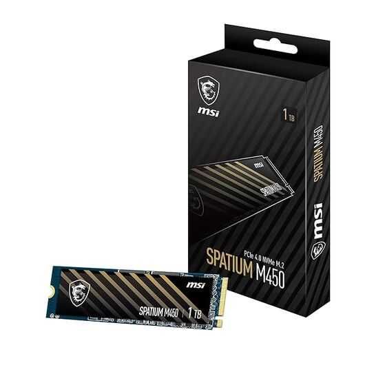 SSD MSI Spatium M450 1TB (NVMe, PCIe 4.0).