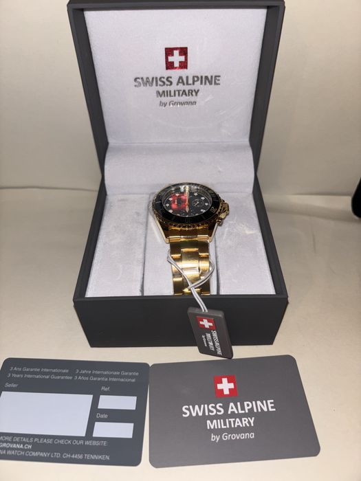 чисто нов мъжки часовник Swiss Alpine Military by Grovana – оригинал