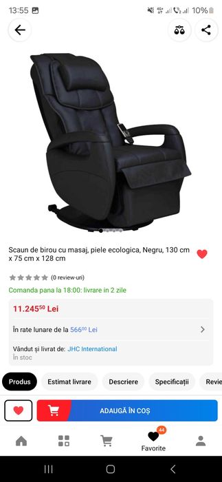 Scaun masaj nou model Alpha