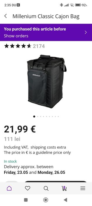 Husă și pad cahon