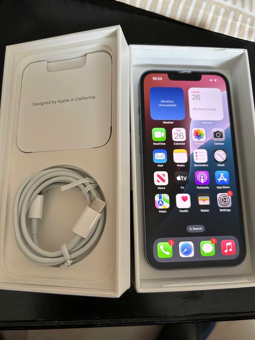 iPhone 14 , 128GB, Blue 100% Battery health, Гаранция