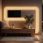 Неонова LED лента димируема светодиодна лента топла бяла водоустойчива
